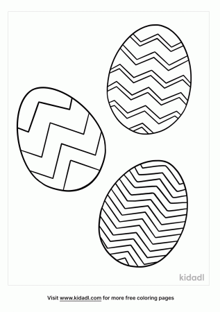 Chevron Easter Egg Coloring Pages | Free Easter Coloring Pages | Kidadl