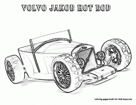Coloring Picture Hot Rod - Coloring Page Photos