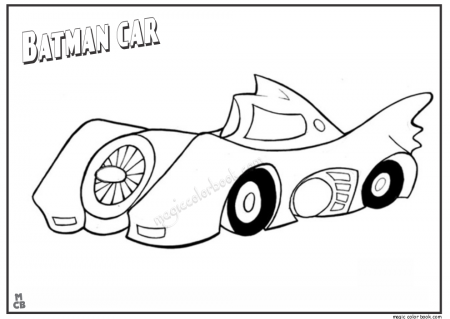 Car Coloring Pages Batman - Coloring Pages For All Ages