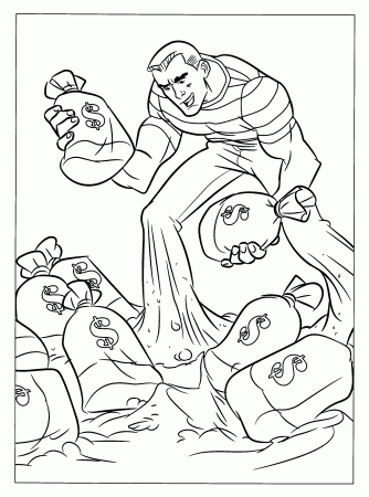 Spiderman 3 Sandman Coloring Pages