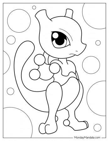 20 Mewtwo Coloring Pages (Free PDF Printables)