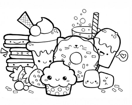 Cute Food Super coloring Pages