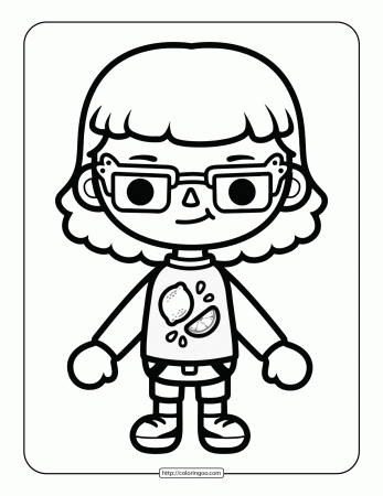 Toca Life Coloring Sheet for Girls ...
