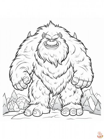 Printable Yeti Coloring Pages Free For ...