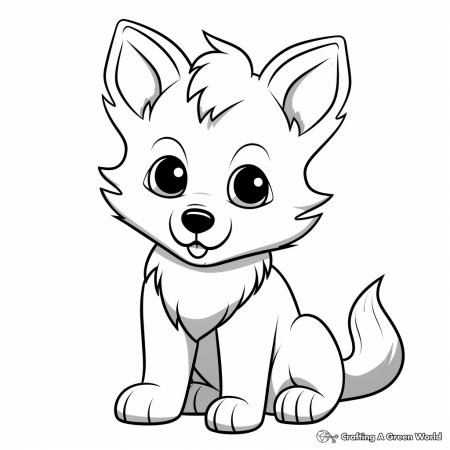 Kawaii Puppy Coloring Pages - Free ...