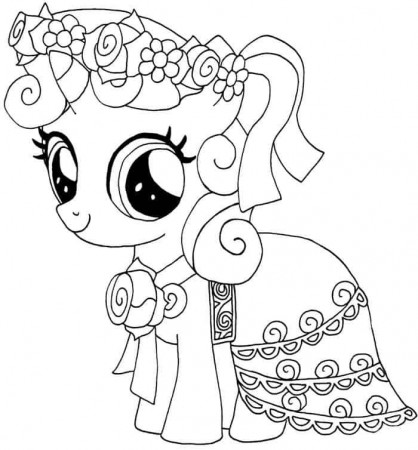 My Little Pony Coloring Pages Flurry Heart | My little pony coloring, Pony  drawing, Horse coloring pages