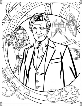 Doctor Who Pages Eleventh Doctor - TV shows Adult Coloring Pages