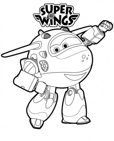 Mira transformed Super Wings free coloring pages