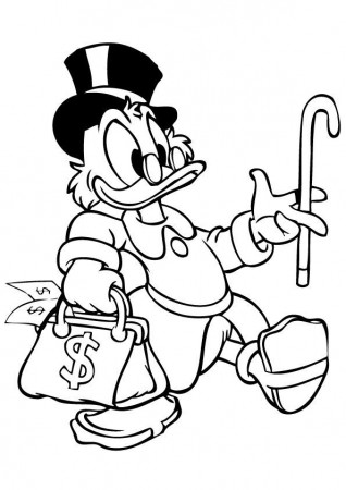 Kids-n-fun.com | 24 coloring pages of Scrooge McDuck