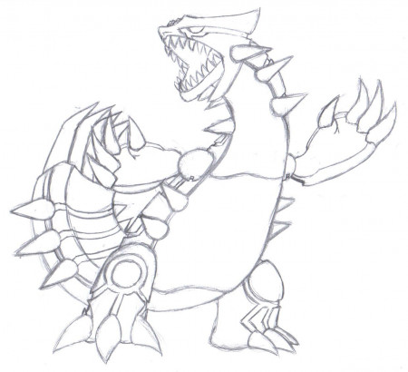 Pokemon Groudon Coloring Pages Page 1