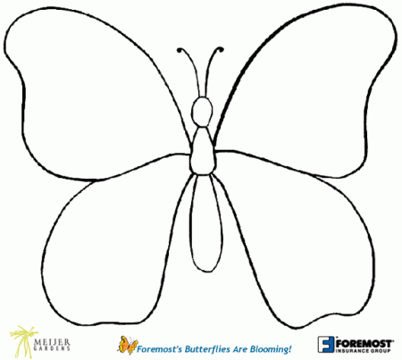 butterfly coloring pages for kids - High Quality Coloring Pages