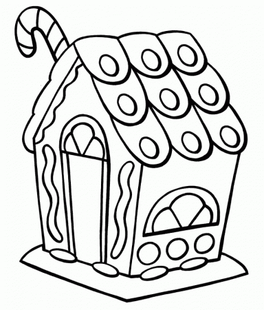 10 Pics of Detailed Gingerbread House Coloring Pages - Gingerbread ...
