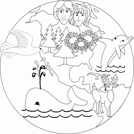 Coloring Pages For 7 Days Of Creation - Coloring
