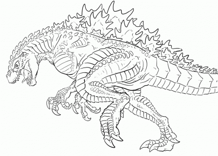 godzilla coloring pages - Free Large Images