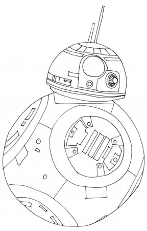 BB-8 Droid from Star Wars Coloring Page - Free Printable Coloring Pages for  Kids