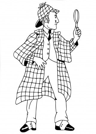 Sherlock Holmes coloring page - free printable coloring pages on coloori.com