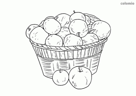 Apples coloring pages » Free & Printable » Apple coloring sheets