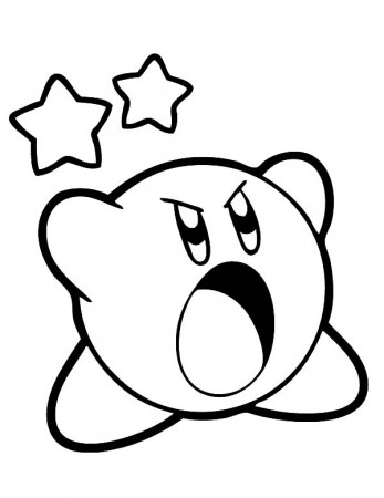 Kirby Scream Loud Coloring Pages : Kids Play Color