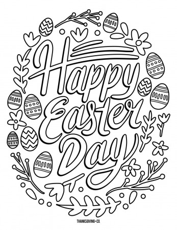 5 free printable Easter coloring pages for adults that will relieve holiday  stress