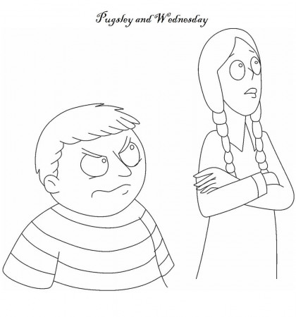 The Addams Family coloring page | Family coloring pages, Vintage coloring  books, Coloring pages