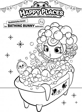 Bubbleisha Shopkins Shoppies Coloring Page - Free Printable Coloring Pages  for Kids