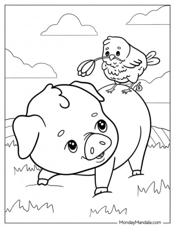 30 Pig Coloring Pages (Free PDF Printables)