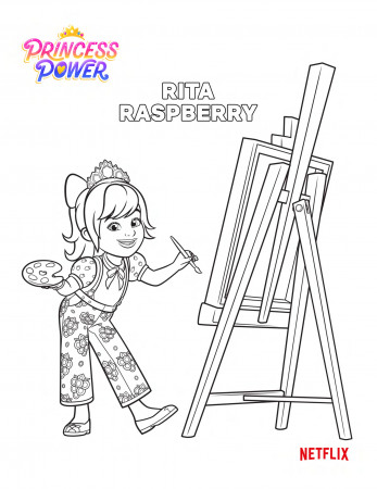 Rita Raspberry -- Princess Power coloring page