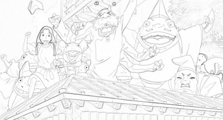 50 Printable Spirited Away Coloring Pages Studio Ghibli - Etsy