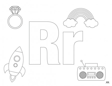 Letter R Coloring Pages - 15 FREE Pages | Printabulls