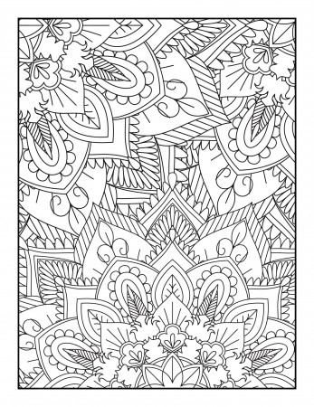 Premium Vector | Adult coloring book pages floral coloring book floral coloring  page coloring pages coloring book