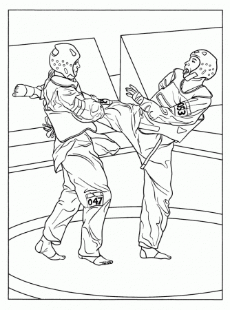 karate coloring pages for kids | karate | Pinterest | Coloring ...