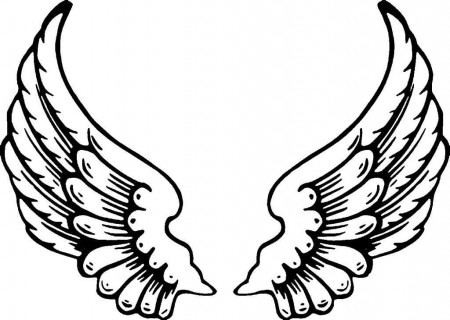 Angel Wing Coloring Pages — New Coloring Pages Collections : New ...