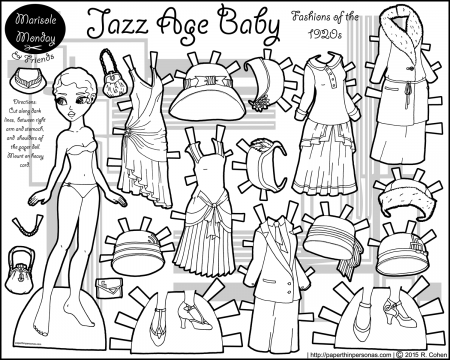 Baby Paper Doll Coloring Pages - Coloring Pages For All Ages