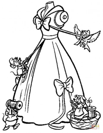Cinderella coloring pages | Free Coloring Pages