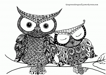 difficult owl coloring pages hard | Only Coloring Pages