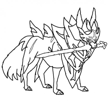 Printable Zamazenta Coloring Page - Free Printable Coloring Pages for Kids