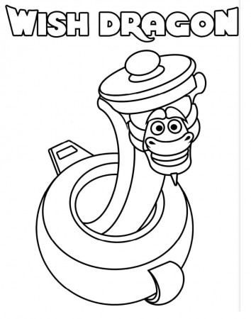 Free Printable Wish Dragon Coloring Page - Free Printable Coloring Pages  for Kids