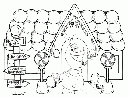 Frozen Christmas Coloring Pages | TwisterMc