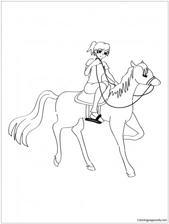 Horseback Riding Coloring Pages - Horse Coloring Pages - Coloring Pages For  Kids And Adults