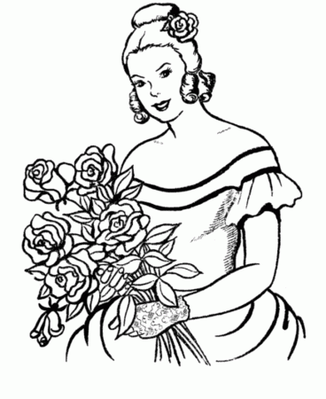 Beautiful Women Printable Coloring Pages - Coloring Pages For All Ages