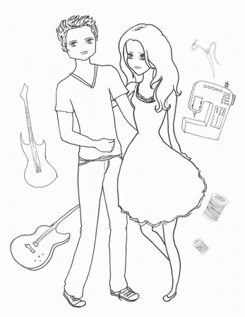 Cute Coloring Pages for Your Boyfriend | Forcoloringpages.com