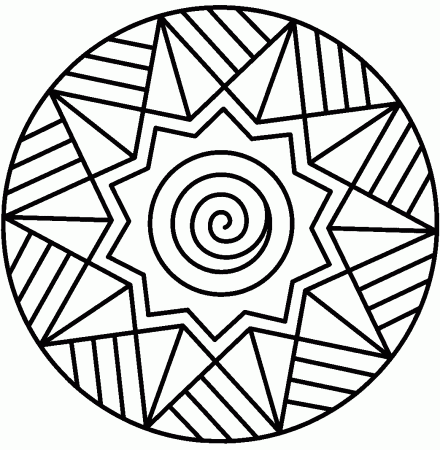 Abstract coloring pages to download and print for free