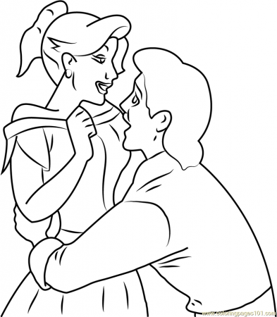 Gaston and Anastasia in Love Coloring Page - Free Anastasia ...