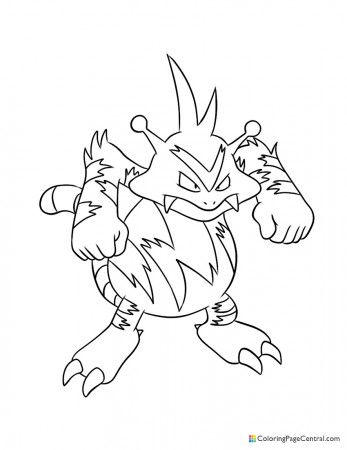 Pokemon - Electabuzz Coloring Page | Coloring Page Central