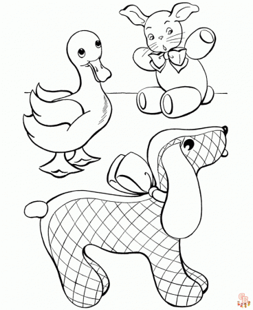 Engaging Stuffed Animals Coloring Pages ...