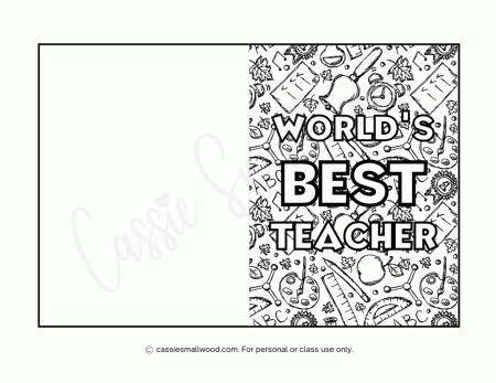 22 Cute Teacher Appreciation Coloring ...