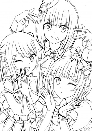 Girls from Oshi No Ko coloring page - Download, Print or Color Online for  Free