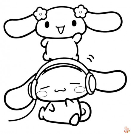 Cinnamoroll Coloring Pages Printable and Free