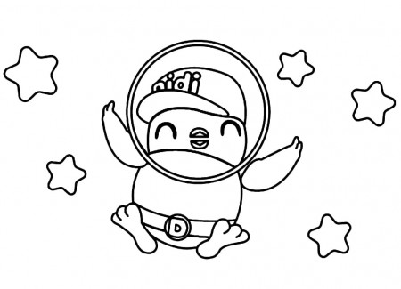 Didi is Happy Coloring Page - Free Printable Coloring Pages for Kids