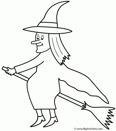 Witch on a broom coloring page | great for Room on the Broom by Julia  Donaldson | Witch coloring pages, Halloween coloring pages printable, Coloring  pages